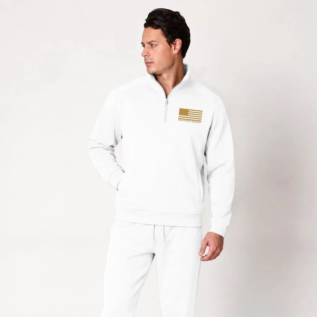 Gold Line Quarter Zip Pullover | 911 Dispatcher Support