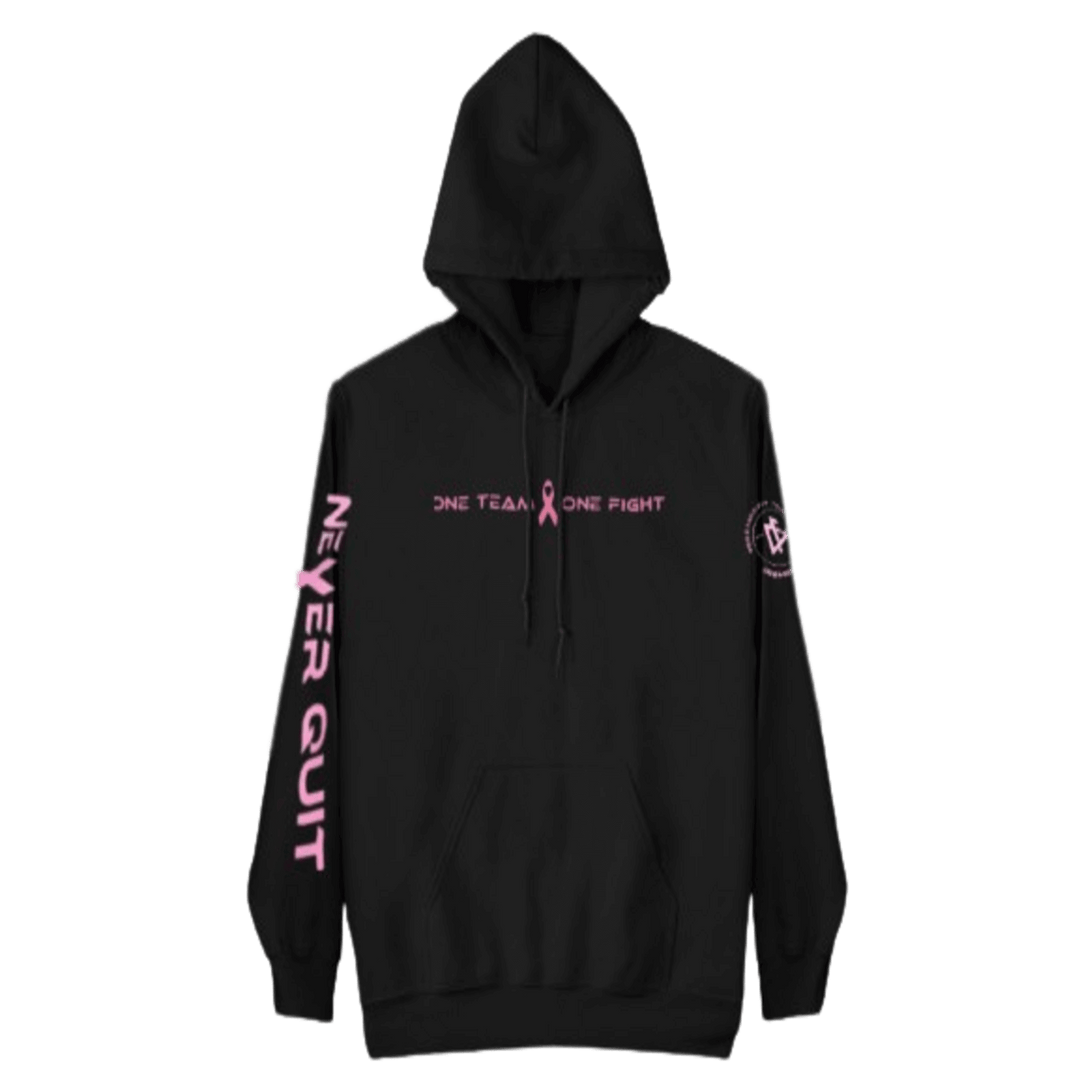 black breast cancer awareness hoodie