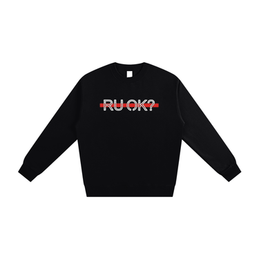 Red Line Firefighter & EMT Crewneck | Heavyweight 400 GSM