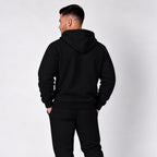 Heavyweight Zip-Up Stigma-Breaking Hoodie, Gold Line, photo 10 - 911 Dispatcher Mental Health Apparel - DeemedFit #black
