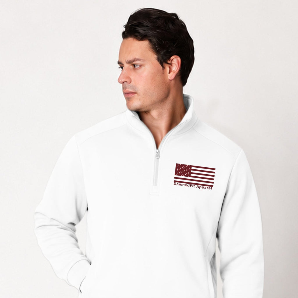 Red Line Quarter Zip Pullover | Firefighter & EMT Support