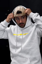 Stigma-Breaking Hoodie - Gold Line (Heather Grey)