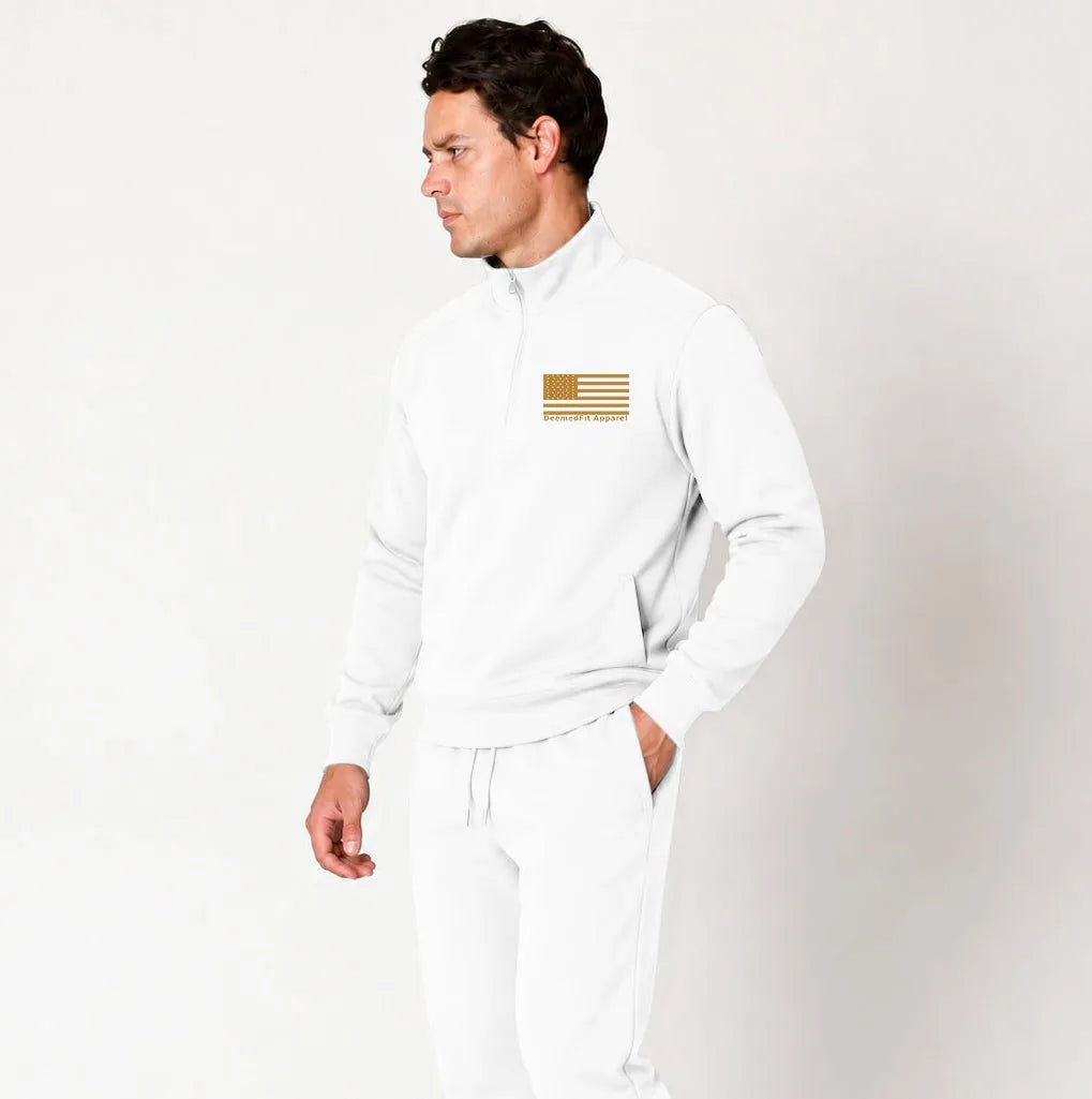 Gold Line Quarter Zip Pullover | 911 Dispatcher Support
