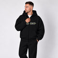 Heavyweight Zip-Up Stigma-Breaking Hoodie, Green Line, photo 4 - Military Mental Health Apparel - DeemedFit #black