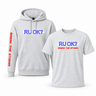 White Line Hoodie + Tee bundle with R U OK? graphic for EMS and paramedics - DeemedFit