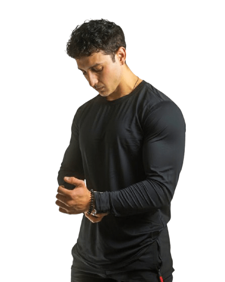 Long Sleeve Dry Fit Shirt - Coal - DeemedFit