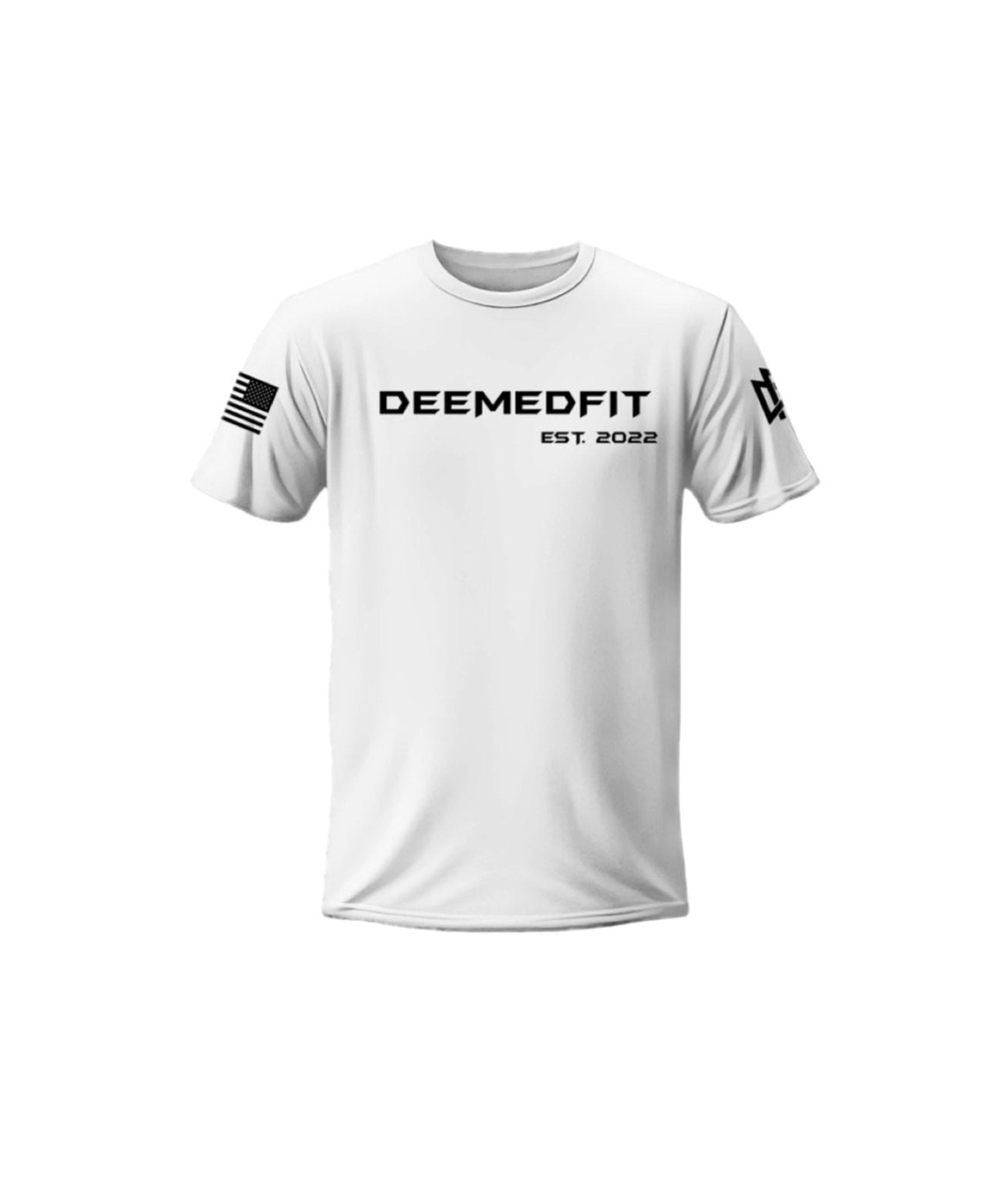 Men’s Gym Tee “Compellence” - White - DeemedFit