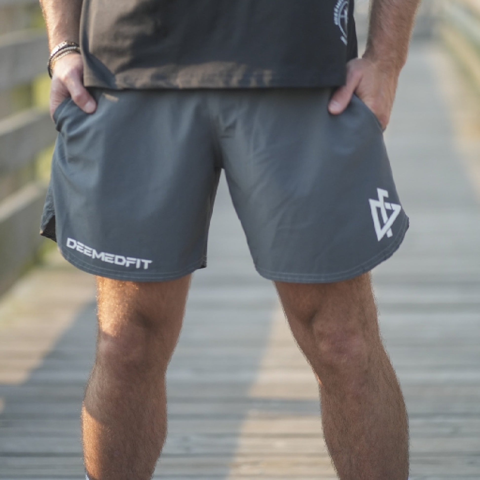 Men's Shorts "Response" (Gray) - DeemedFit