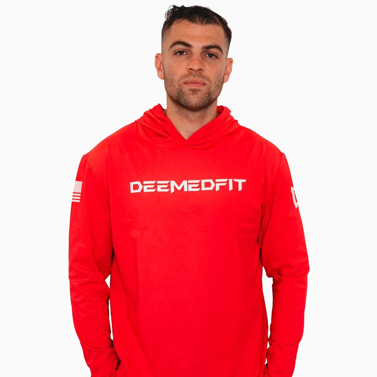 Prevail Performance Hoodie - DeemedFit #red