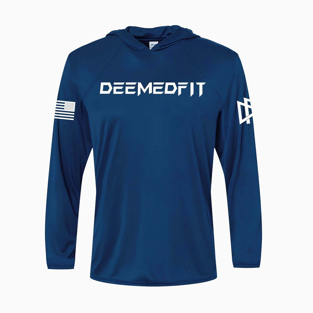 Prevail Performance Hoodie - DeemedFit #blue