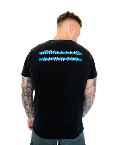 Stigma - Breaking Unisex Tee - Blue Line - DeemedFit